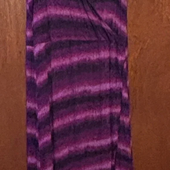 Lane Bryant Purple striped tank hi lo maxi dress plus size 14/16 - Picture 2 of 8